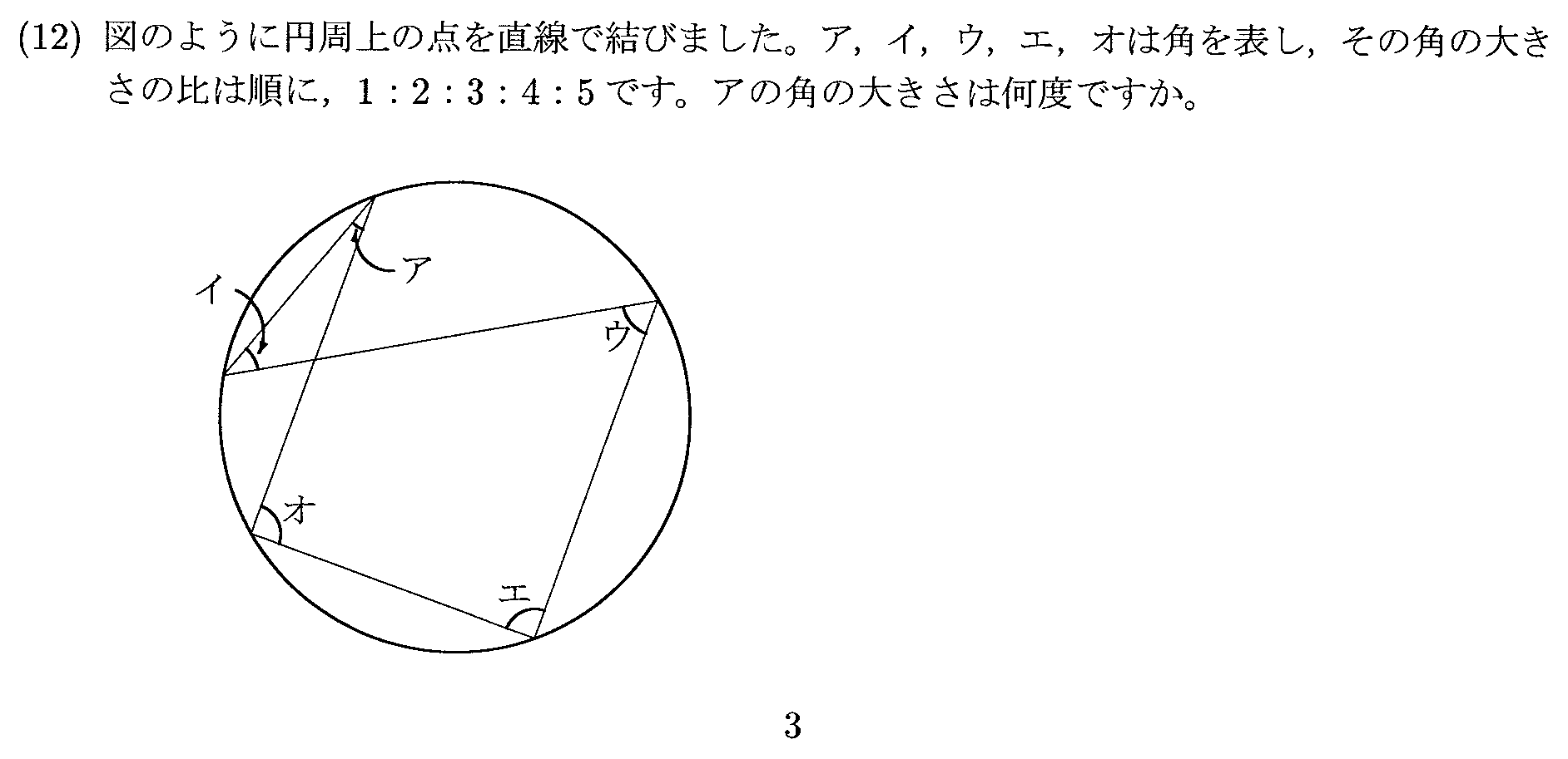 2025年度 問12の公式問題