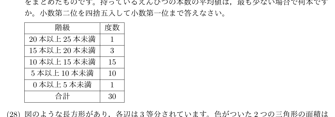 2026年度 問27の公式問題